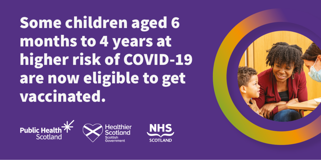 Some children aged 6 months to 4 years at higher risk of COVID-19 are now eligible to get vaccinated.