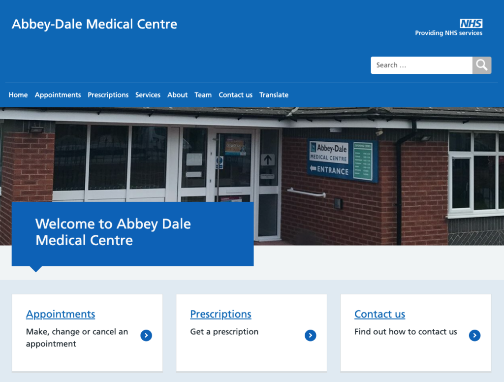 A compliant website fits the bill for AbbeyDale Medical Centre
