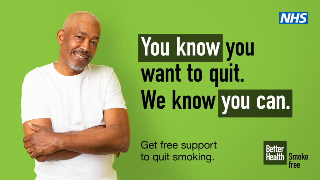 You know you ant to quit. We know you can. Get free support to quit smoking.
